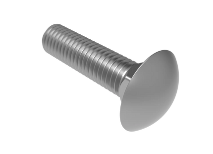 1/2"-13 Carriage Bolt – Download 3D CAD Model (STEP, IGES, STL, DWG, DXF)