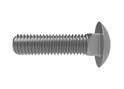 1/2"-13 Carriage Bolt – Download 3D CAD Model (STEP, IGES, STL, DWG, DXF)