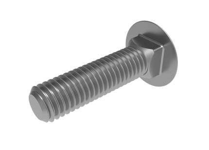 1/2"-13 Carriage Bolt – Download 3D CAD Model (STEP, IGES, STL, DWG, DXF)