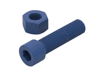1/2-13 Carriage Bolt and Nut 3D Printing Model STL and 3MF Download