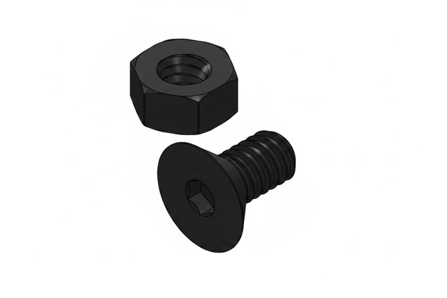 1/4-20 Flat Head Screw 3D Printing Model STL and 3MF Download