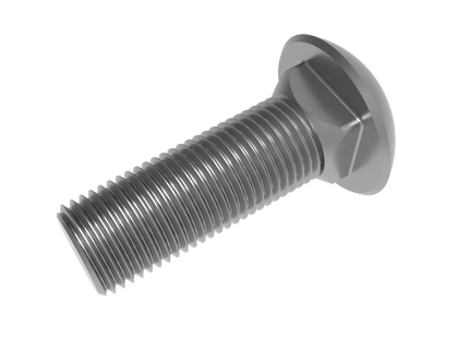 1"-8 Carriage Bolt – Download 3D CAD Model (STEP, IGES, STL, DWG, DXF)