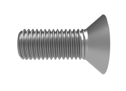 3/4"-10 Flat Head Screw 3D CAD Model | STEP, IGES, STL, OBJ , FBX, DWG, DXF