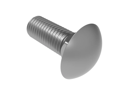 3/4"-10 Carriage Bolt – Download 3D CAD Model (STEP, IGES, STL, DWG, DXF)