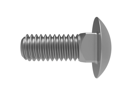 3/8"-16 Carriage Bolt – Download 3D CAD Model (STEP, IGES, STL, DWG, DXF)