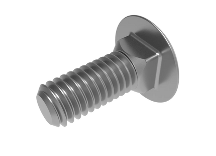 3/8"-16 Carriage Bolt – Download 3D CAD Model (STEP, IGES, STL, DWG, DXF)