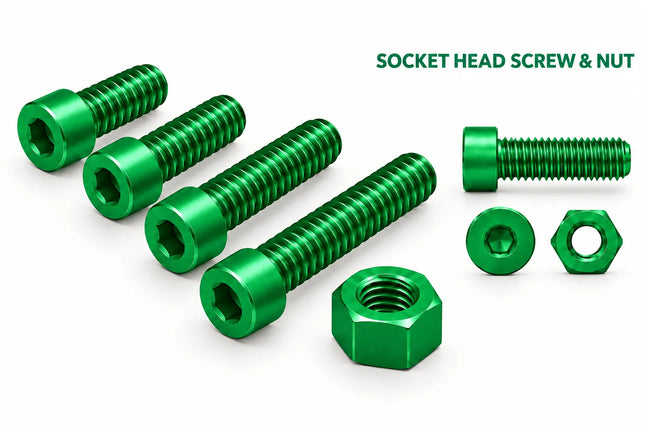 3/4-10 Socket Head Cap Screw & Nut 3D Printing Model – STL & 3MF Download (Custom Length Available)