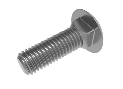 5/8"-11 Carriage Bolt – Download 3D CAD Model (STEP, IGES, STL, DWG, DXF)