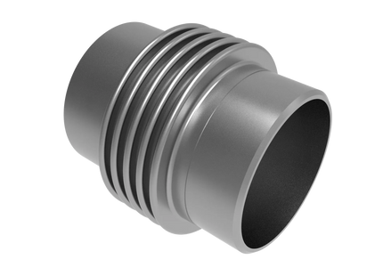 Expansion Joint with Butt-Weld Ends CAD Model | For 5 9/16″ Pipe OD Industrial Piping