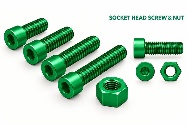 1 1/2-6 Socket Head Cap Screw & Nut 3D Printing Model – STL & 3MF Download (Custom Length Available)