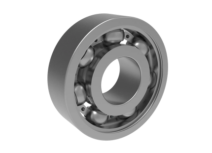 6000 Deep Groove Ball Bearing CAD Model – STEP, STL, IGES, DWG Download | 10x26x8 mm