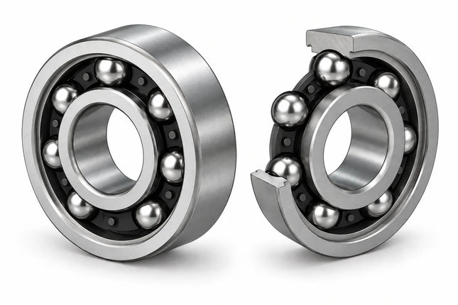 6000 Deep Groove Ball Bearing CAD Model – STEP, STL, IGES, DWG Download | 10x26x8 mm