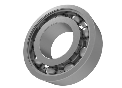 6002 Deep Groove Ball Bearing CAD Model – STEP, STL, IGES, DWG Download | 15x32x9 mm
