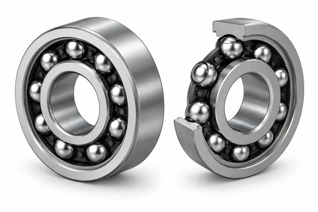 6002 Deep Groove Ball Bearing CAD Model – STEP, STL, IGES, DWG Download | 15x32x9 mm