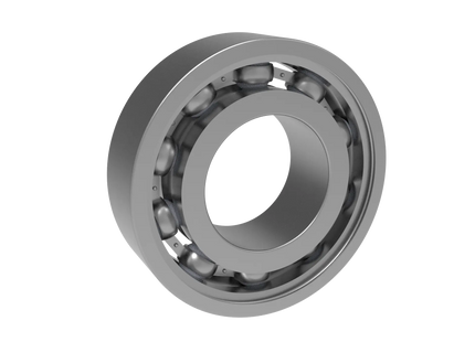 6003 Deep Groove Ball Bearing CAD Model – STEP, STL, IGES, DWG Download | 17x35x10 mm