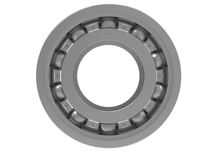 6003 Deep Groove Ball Bearing CAD Model – STEP, STL, IGES, DWG Download | 17x35x10 mm