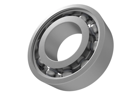 6003 Deep Groove Ball Bearing CAD Model – STEP, STL, IGES, DWG Download | 17x35x10 mm