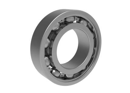 6005 Deep Groove Ball Bearing CAD Model – STEP, STL, IGES, DWG Download | 25x47x12 mm