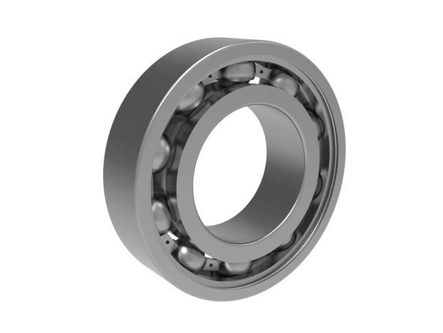 6005 Deep Groove Ball Bearing CAD Model – STEP, STL, IGES, DWG Download | 25x47x12 mm