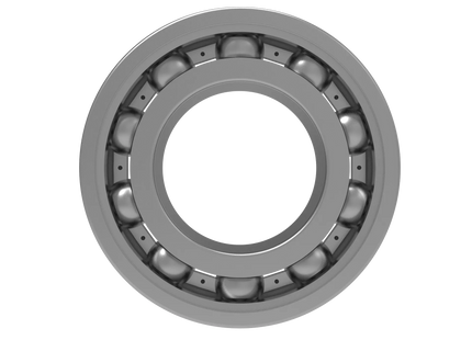 6005 Deep Groove Ball Bearing CAD Model – STEP, STL, IGES, DWG Download | 25x47x12 mm