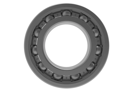 6006 Deep Groove Ball Bearing CAD Model – STEP, STL, IGES, DWG Download | 30x55x13 mm