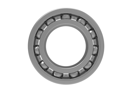 6007 Deep Groove Ball Bearing CAD Model – STEP, STL, IGES, DWG Download | 35x62x14 mm