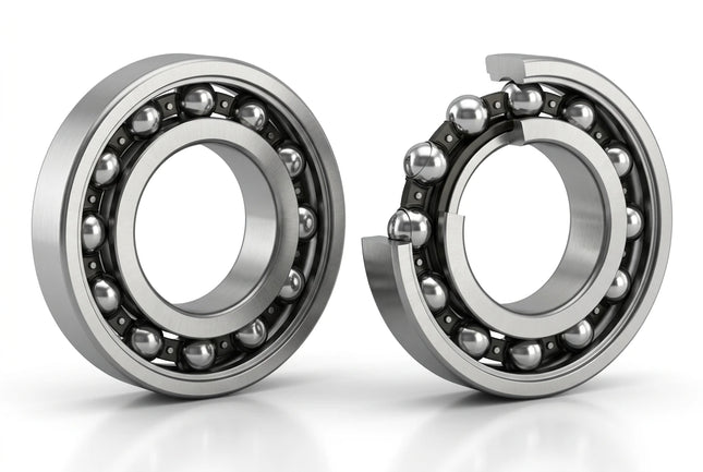 6008 Deep Groove Ball Bearing CAD Model – STEP, STL, IGES, DWG Download | 40x68x15 mm