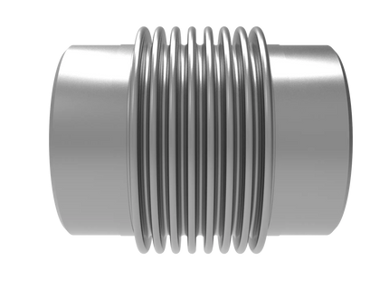 Expansion Joint with Butt-Weld Ends CAD Model | For 6 5/8″ Pipe OD Industrial Piping