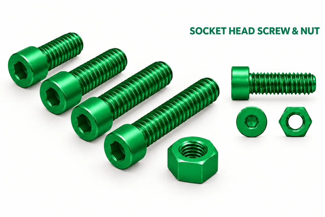 2-4 1/2 Socket Head Cap Screw & Nut 3D Printing Model – STL & 3MF Download (Custom Length Available)