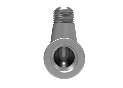 1/4" NPT Female‑to-Male 90° Elbow Adapter – 3D CAD Model (STEP, STL, IGES, DWG, DXF)