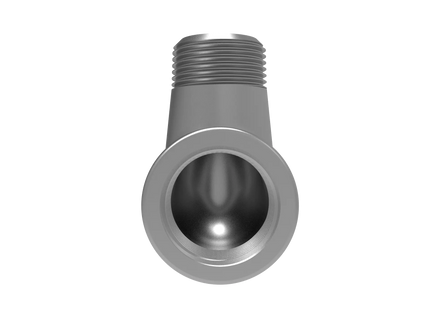 1" NPT Female‑to-Male 90° Elbow Adapter – 3D CAD Model (STEP, STL, IGES, DWG, DXF)
