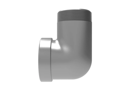 2" NPT Female‑to-Male 90° Elbow Adapter – 3D CAD Model (STEP, STL, IGES, DWG, DXF)