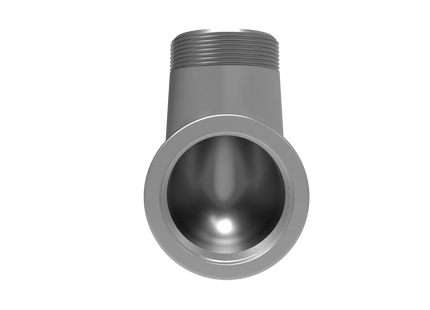 2" NPT Female‑to-Male 90° Elbow Adapter – 3D CAD Model (STEP, STL, IGES, DWG, DXF)