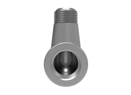 3/8" NPT Female‑to-Male 90° Elbow Adapter – 3D CAD Model (STEP, STL, IGES, DWG, DXF)