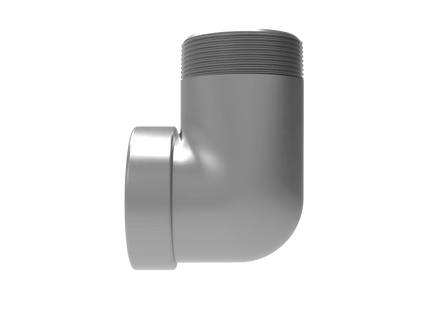 3" NPT Female‑to-Male 90° Elbow Adapter – 3D CAD Model (STEP, STL, IGES, DWG, DXF)