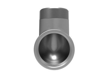3" NPT Female‑to-Male 90° Elbow Adapter – 3D CAD Model (STEP, STL, IGES, DWG, DXF)