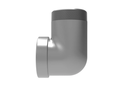 4" NPT Female‑to-Male 90° Elbow Adapter – 3D CAD Model (STEP, STL, IGES, DWG, DXF)