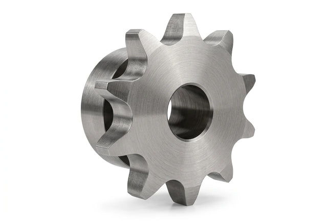 ANSI #40 Roller Chain Sprocket CAD Model, 10 Teeth | Keyway & Set Screw Options