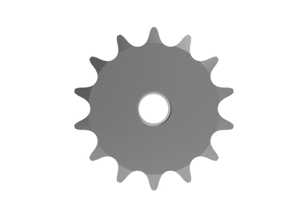 ANSI #40 Roller Chain Sprocket CAD Model, 14 Teeth | Keyway & Set Screw Options