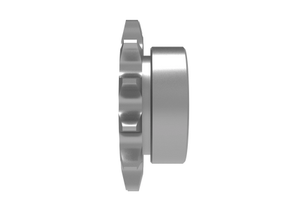 ANSI #40 Roller Chain Sprocket CAD Model, 14 Teeth | Keyway & Set Screw Options
