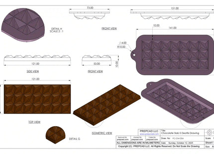 Chocolate Design 04 – CAD Model Download (STEP, STL, IGES, DWG, DXF,PDF)