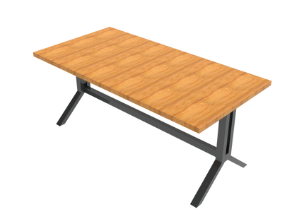 Steel Frame Dining Table 2D & 3D Cad Files - DT-001