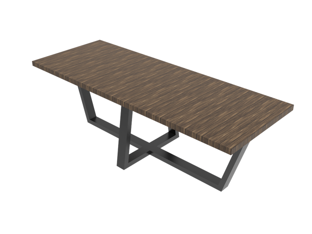 Steel Frame Dining Table 2D & 3D Cad Files - DT-002