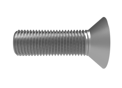 1 1/2"-6 Flat Head Screw 3D CAD Model | STEP, IGES, STL, OBJ , FBX, DWG, DXF