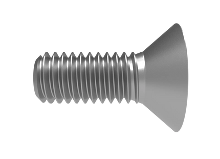 3/8"-16 Flat Head Screw 3D CAD Model | STEP, IGES, STL, OBJ , FBX, DWG, DXF