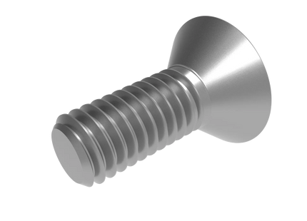 3/8"-16 Flat Head Screw 3D CAD Model | STEP, IGES, STL, OBJ , FBX, DWG, DXF