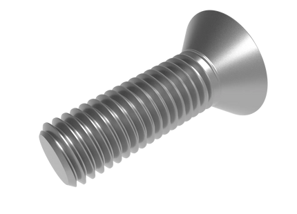 5/8"-11 Flat Head Screw 3D CAD Model | STEP, IGES, STL, OBJ , FBX, DWG, DXF