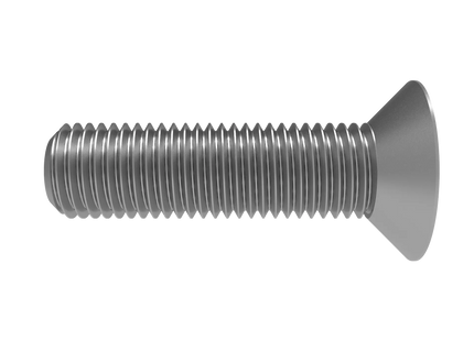 Flat Head Screw M16 × 2 mm Thread | STEP, IGES, STL, OBJ , FBX, DWG, DXF