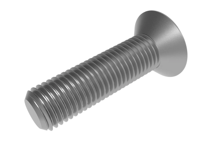 Flat Head Screw M16 × 2 mm Thread | STEP, IGES, STL, OBJ , FBX, DWG, DXF