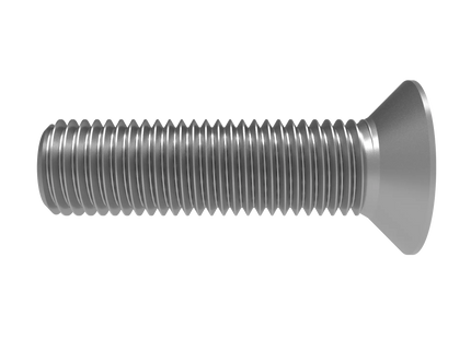 Flat Head Screw M20 × 2.5 mm Thread | STEP, IGES, STL, OBJ , FBX, DWG, DXF